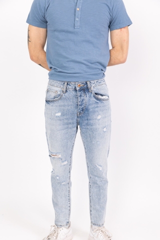 Jeans straight in denim chiaro Imperial P750210006