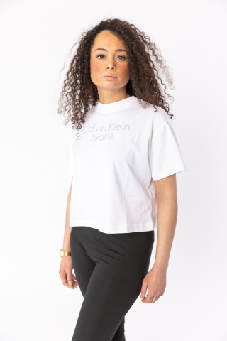 T-Shirt relaxed con logo metallico Calvin Klein J20J218260 YAF