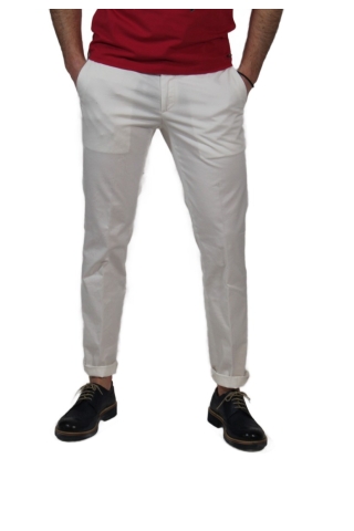 Pantalone Maison Clochard MP0007 bianco