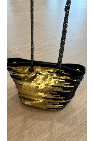 Bag secchiello Luce Indaco Fashion oro