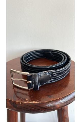 Cintura intrecciata elastica Paolo da Ponte TI166 blu