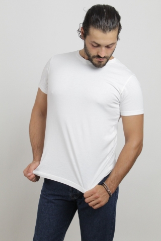 T-Shirt girocollo in cotone Imperial TC15ECVTD bianca