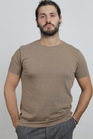 T-Shirt girocollo in cotone Imperial TC15ECVTD camel