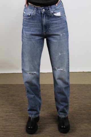 Jeans rigido high rise straight Calvin Klein J20J219330