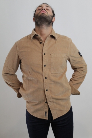 Camicia in velluto con taschino Calvin Klein J30J322208 GV7