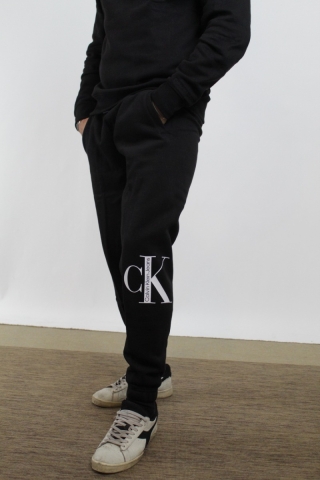 Pantalone tuta con pile logo Calvin Klein J30J322052 BEH