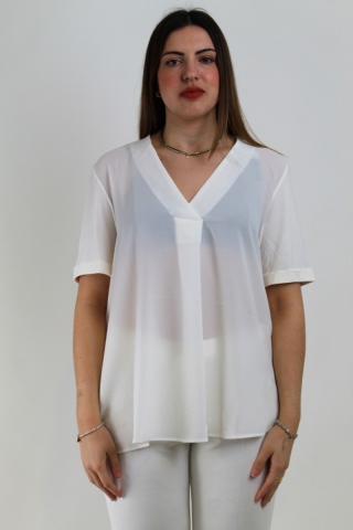 T-shirt in jersey di viscosa stretch Elena Mirò G412 11
