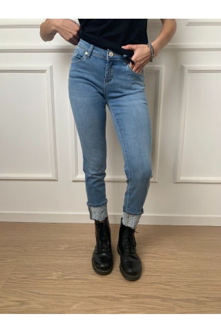 Jeans skinny con risvoltone Gaudì BD26009 00