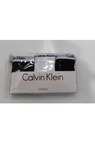 Slip Calvin Klein 3 pack bikinis QD3588E-WZB