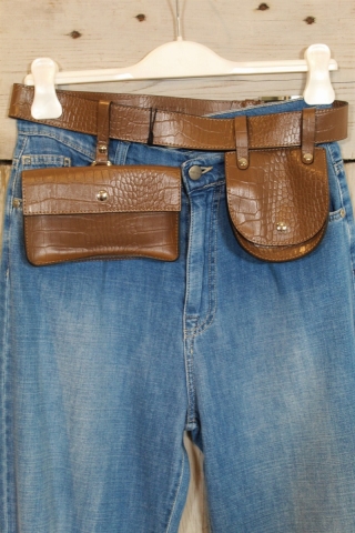 Cintura con mini bag in pelle L&C 2294186
