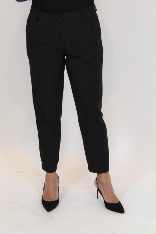 Pantalone con elastico sul retro Corte dei Gonzaga E1877 nero