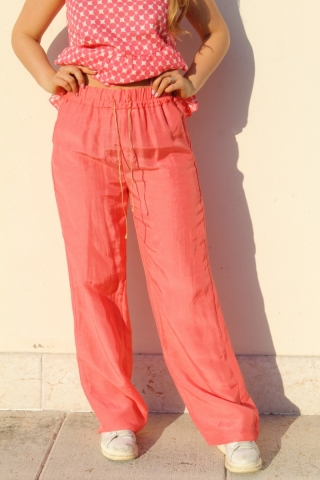 Pantalone in misto lino Emme Marella Gelso 002