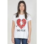 T-shirt con stampa e strass Gaudì 011BD64013