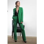Pantalone lungo con spacco Vicolo TZ0097 verde inglese